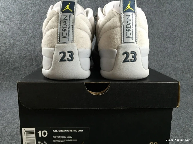 Grey 308317-002 Low Jordan Air 12 Suede 0604